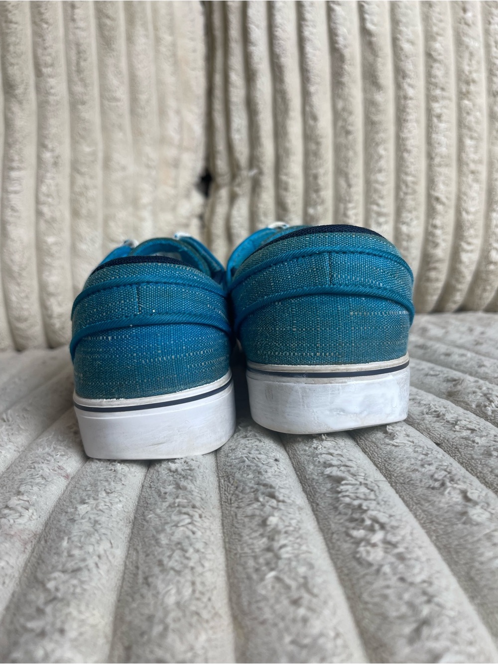 Nike SB Stefan Janoski Blue Canvas Skate Shoes Men’s Size 5 Youth - Picture 6 of 9